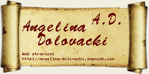Angelina Dolovački vizit kartica
